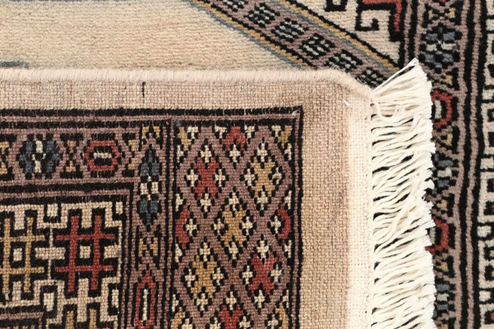 Brown Jaldar Rug 2' 6" x 10' " Hand-Knotted | No. QA11505