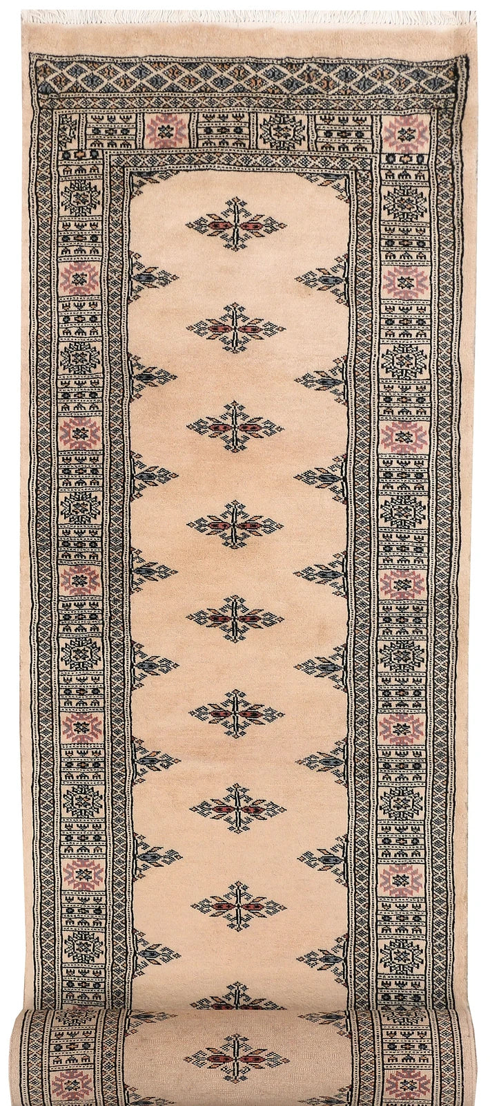 Brown Pakistani Butterfly Rug 2' 7" x 12' 10" Hand-Knotted | No. QA11972