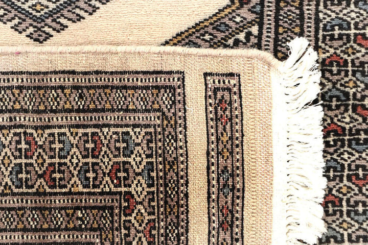 Brown Pakistani Jaldar Rug 2' 4" x 8' 10" Hand-Knotted | No. QA13582