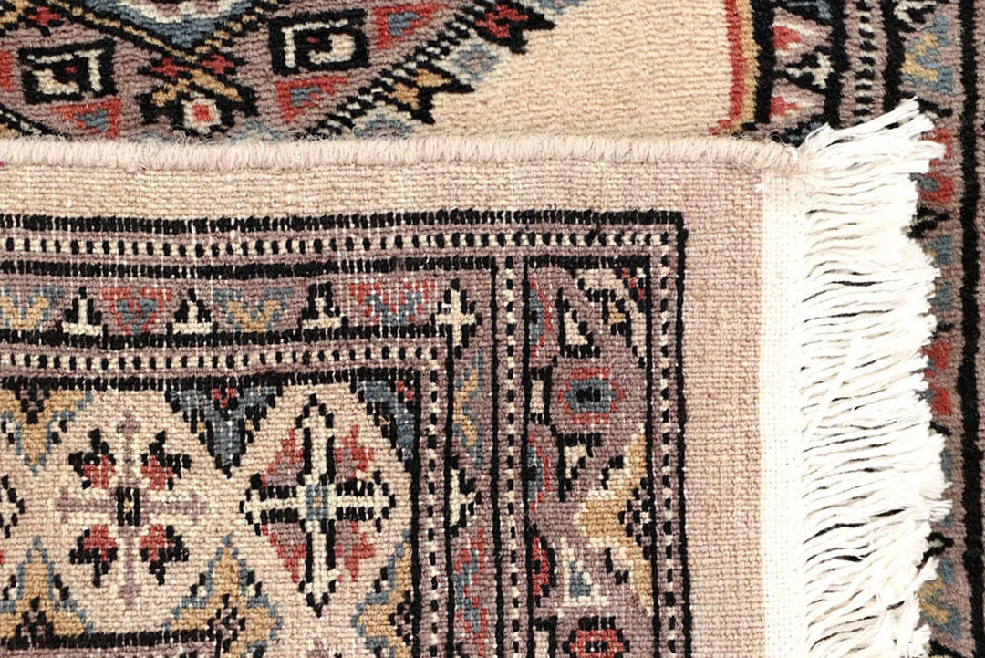 White Pakistani Jaldar Runner 2' 4" x 9' 1" Hand-Knotted | No. QA13693