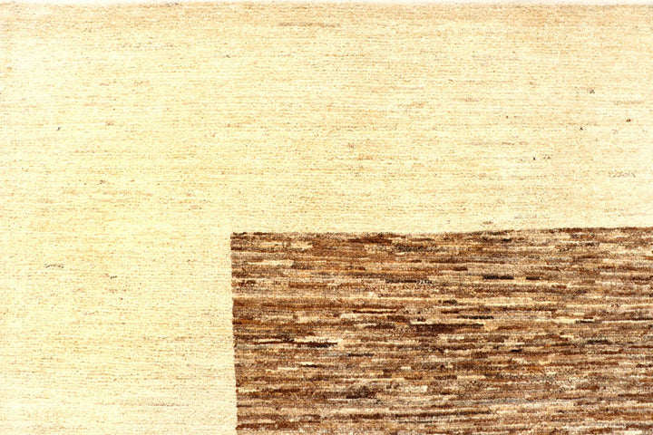 Sienna Brown Pakistani Gabbeh Rug 6' x 9' 1" Hand-Knotted | No. QA13710