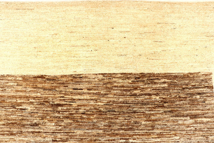 Sienna Brown Pakistani Gabbeh Rug 6' x 9' 1" Hand-Knotted | No. QA13710