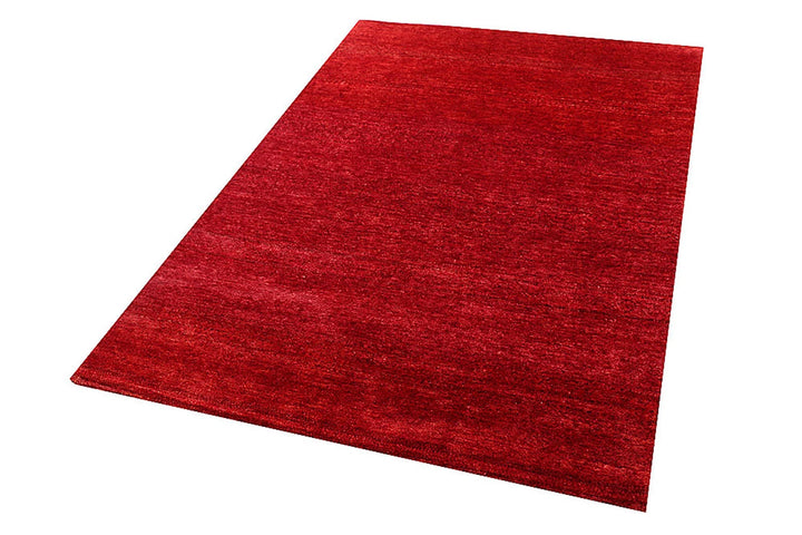 Red Gabbeh Rug 4' x 6' Hand-Knotted | No. QA13744