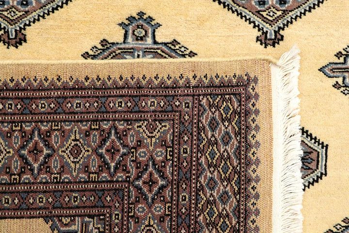 Yellow Pakistani Jaldar Rug 5' 1" x 8' 2" Hand-Knotted | No. QA13745