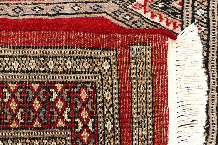 Firebrick Red Pakistani Jaldar Runner 2' 4" x 9' 3" Hand-Knotted | No. QA13942