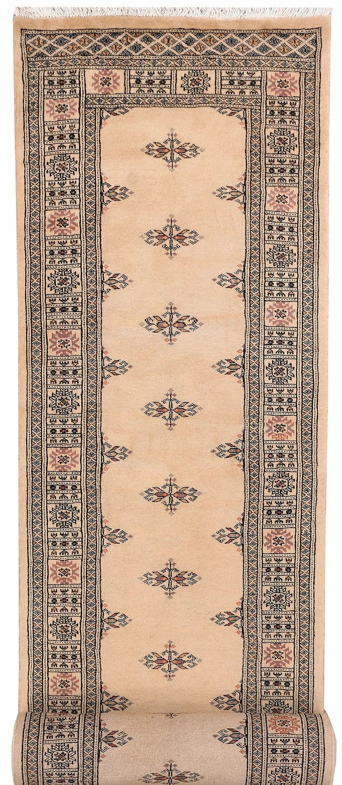 Brown Pakistani Butterfly Rug 2' 6" x 13' 1" Hand-Knotted | No. QA14749