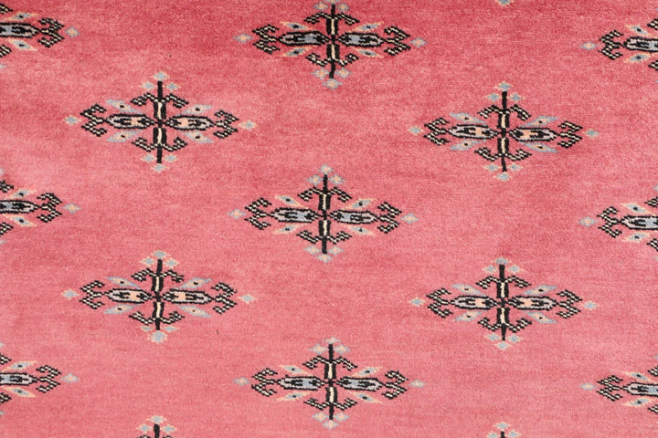 Red Pakistani Butterfly Rug 3' 1" x 6' 1" Hand-Knotted | No. QA14873