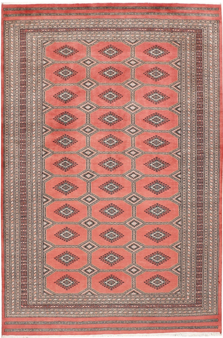 Red Jaldar Rug 6' 9" x 10' 5" Hand-Knotted | No. QA15373