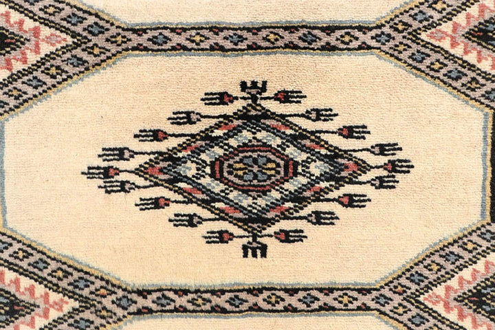 Brown Pakistani Jaldar Rug 2' 5" x 9' 6" Hand-Knotted | No. QA16091