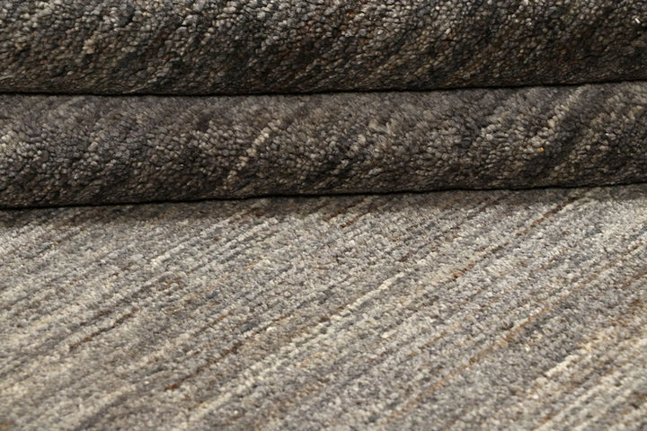 Saddle Brown Pakistani Gabbeh Rug 4' x 6'1" Hand-Knotted | No. QA16660