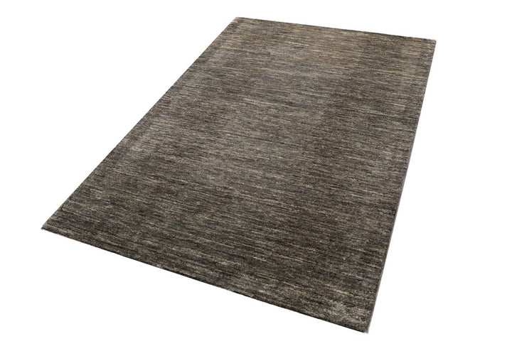 Saddle Brown Pakistani Gabbeh Rug 4' x 6'1" Hand-Knotted | No. QA16660