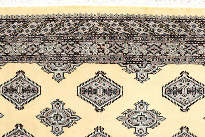 Yellow Pakistani Jaldar Rug 5' 2" x 7' 11" Hand-Knotted | No. QA16971