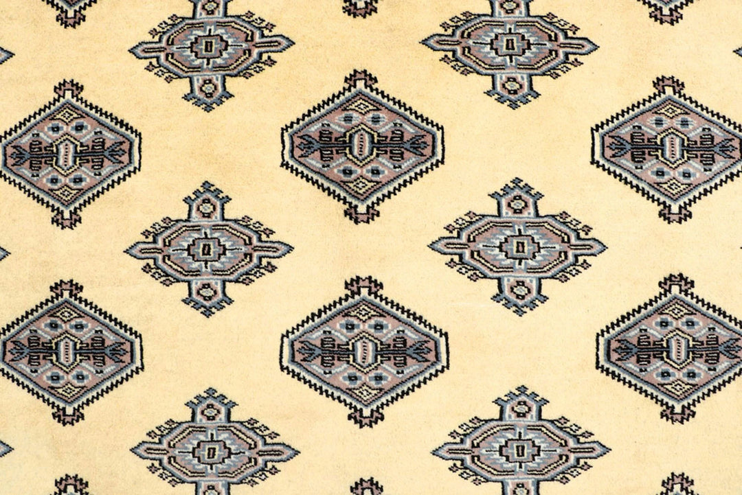 Yellow Pakistani Jaldar Rug 5' 2" x 7' 11" Hand-Knotted | No. QA16971