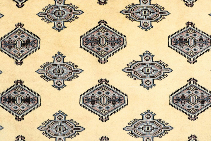 Yellow Pakistani Jaldar Rug 5' 2" x 7' 11" Hand-Knotted | No. QA16971