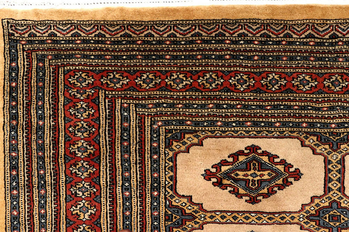 Brown Pakistani Jaldar Rug 8' 2" x 11' Hand-Knotted | No. QA17015