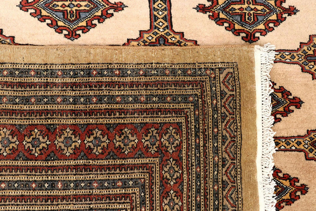 Brown Pakistani Jaldar Rug 8' 2" x 11' Hand-Knotted | No. QA17015