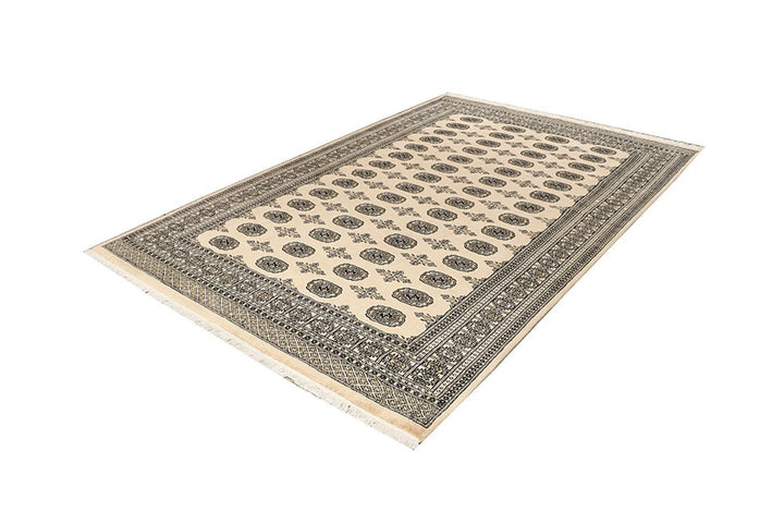 Brown Pakistani Bokhara Rug 6' x 9'1" Hand-Knotted | No. QA17897