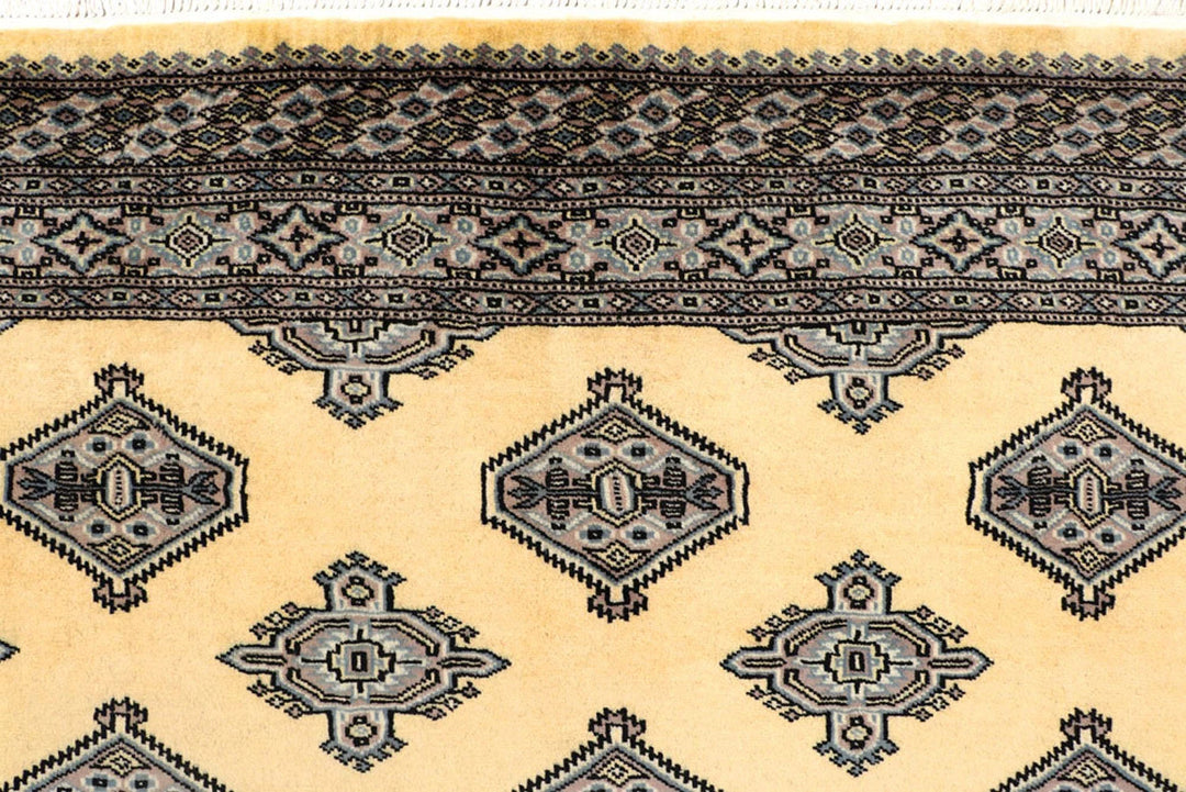 Yellow Pakistani Jaldar Rug 5' 1" x 8' 6" Hand-Knotted | No. QA18164