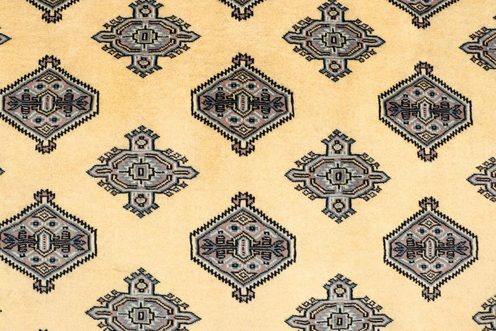 Yellow Pakistani Jaldar Rug 5' 1" x 8' 6" Hand-Knotted | No. QA18164