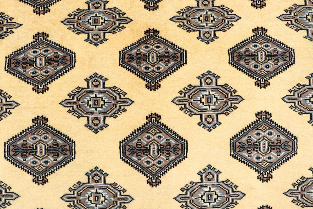 Yellow Pakistani Jaldar Rug 5' x 8' 1" Hand-Knotted | No. QA18190