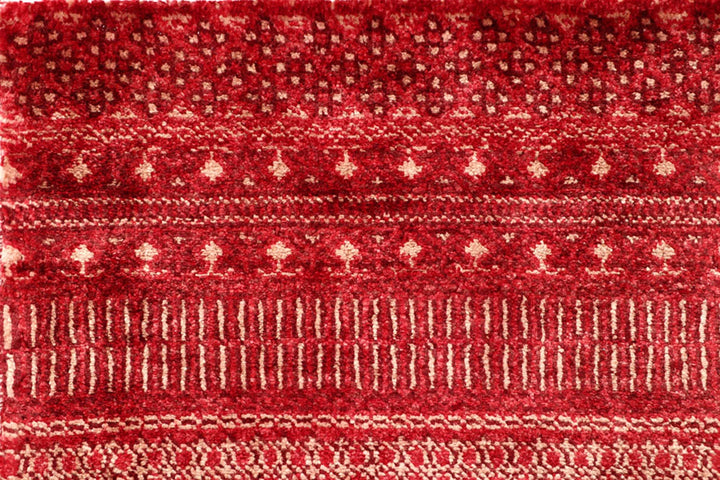 Brown Pakistani Gabbeh Rug 3' 1" x 5' 1" Hand-Knotted | No. QA18296