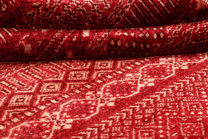 Brown Pakistani Gabbeh Rug 3' 1" x 5' 1" Hand-Knotted | No. QA18296