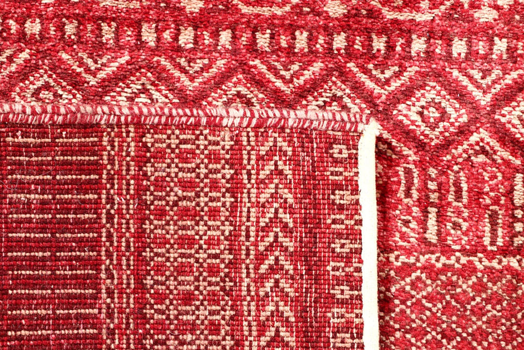 Brown Pakistani Gabbeh Rug 3' 1" x 5' 1" Hand-Knotted | No. QA18296