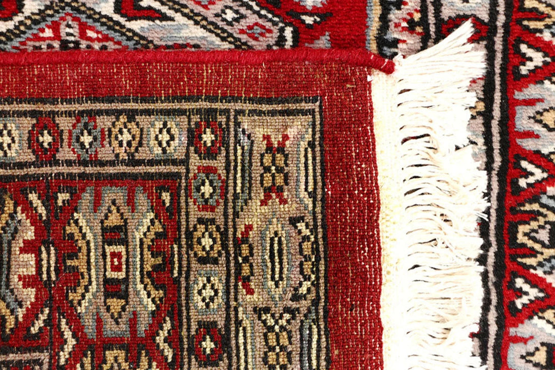 Red Pakistani Jaldar Rug 2' 4" x 9' 1" Hand-Knotted | No. QA18380