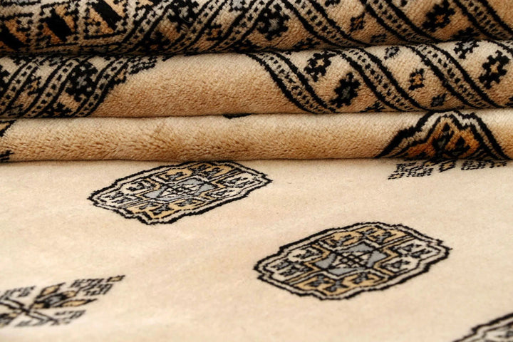 Brown Pakistani Bokhara Rug 10' 1" x 14' 1" Hand-Knotted | No. QA18526