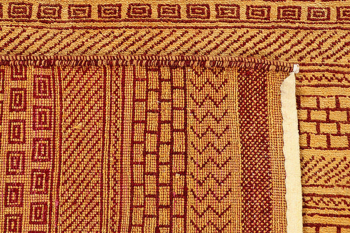 Brown Pakistani Gabbeh Rug 8' 2" x 10' 2" Hand-Knotted | No. QA19155