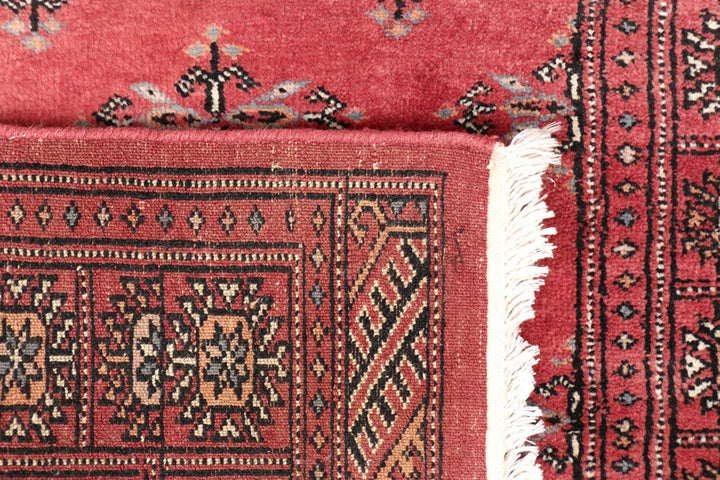 Red Pakistani Butterfly Rug 2' 7" x 11' 11" Hand-Knotted | No. QA19997