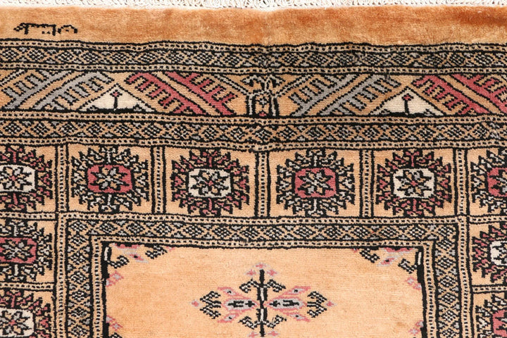 Yellow Pakistani Butterfly Rug 2' 9" x 12' 1" Hand-Knotted | No. QA20050