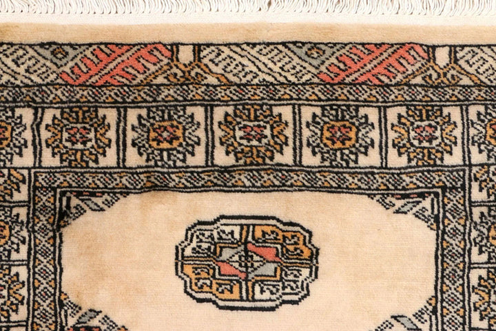 Brown Pakistani Bokhara Rug 2' 6" x 7' 9" Hand-Knotted | No. QA20352