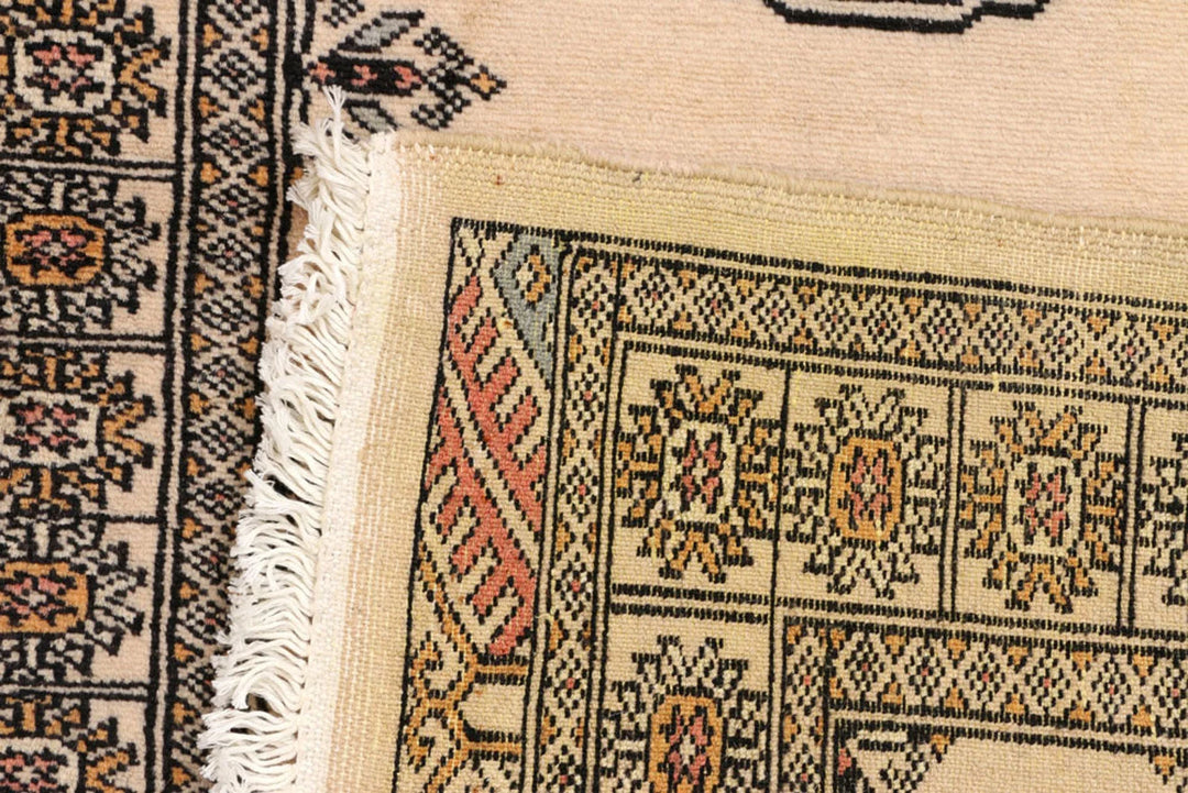 Brown Pakistani Bokhara Rug 2' 6" x 7' 9" Hand-Knotted | No. QA20352