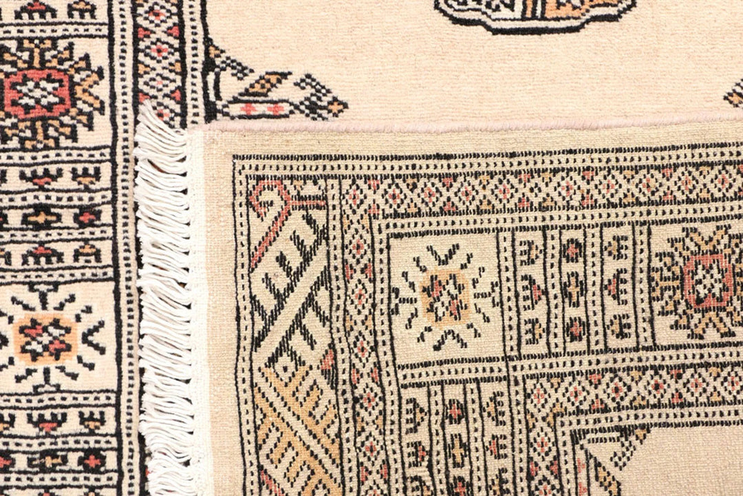 Brown Pakistani Bokhara Runner 2' 7" x 8' Hand-Knotted | No. QA21334