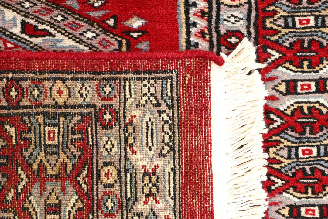 Red Pakistani Jaldar Rug 2' 4" x 9' 1" Hand-Knotted | No. QA21449