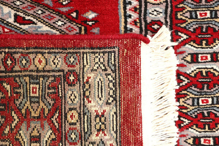 Red Pakistani Jaldar Rug 2' 4" x 9' 1" Hand-Knotted | No. QA21449