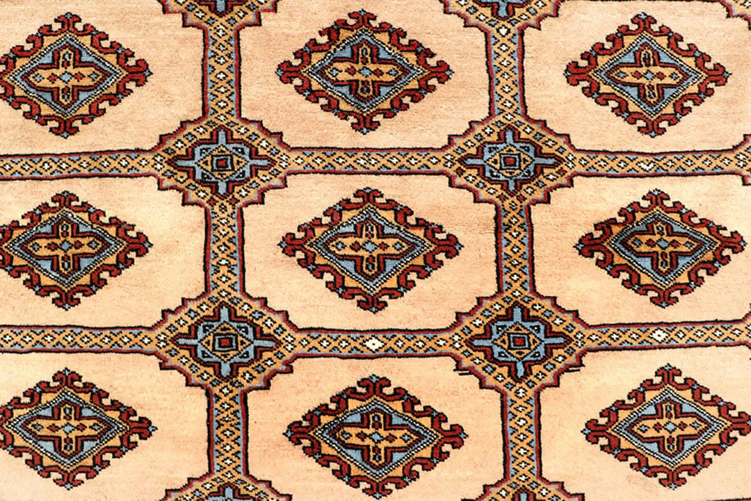 Brown Pakistani Jaldar Rug 8' 2" x 10' 11" Hand-Knotted | No. QA21476