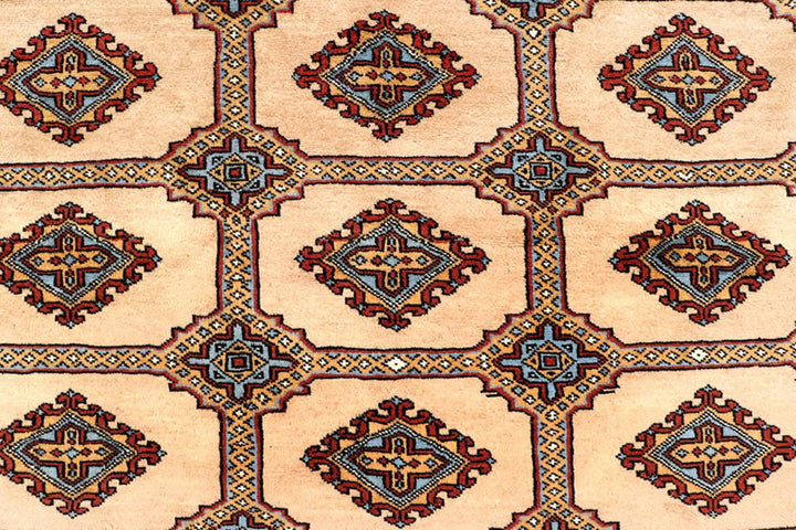 Brown Pakistani Jaldar Rug 8' 2" x 10' 11" Hand-Knotted | No. QA21476