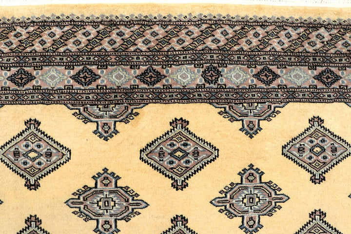Yellow Pakistani Jaldar Rug 5' 1" x 8' 1" Hand-Knotted | No. QA21758