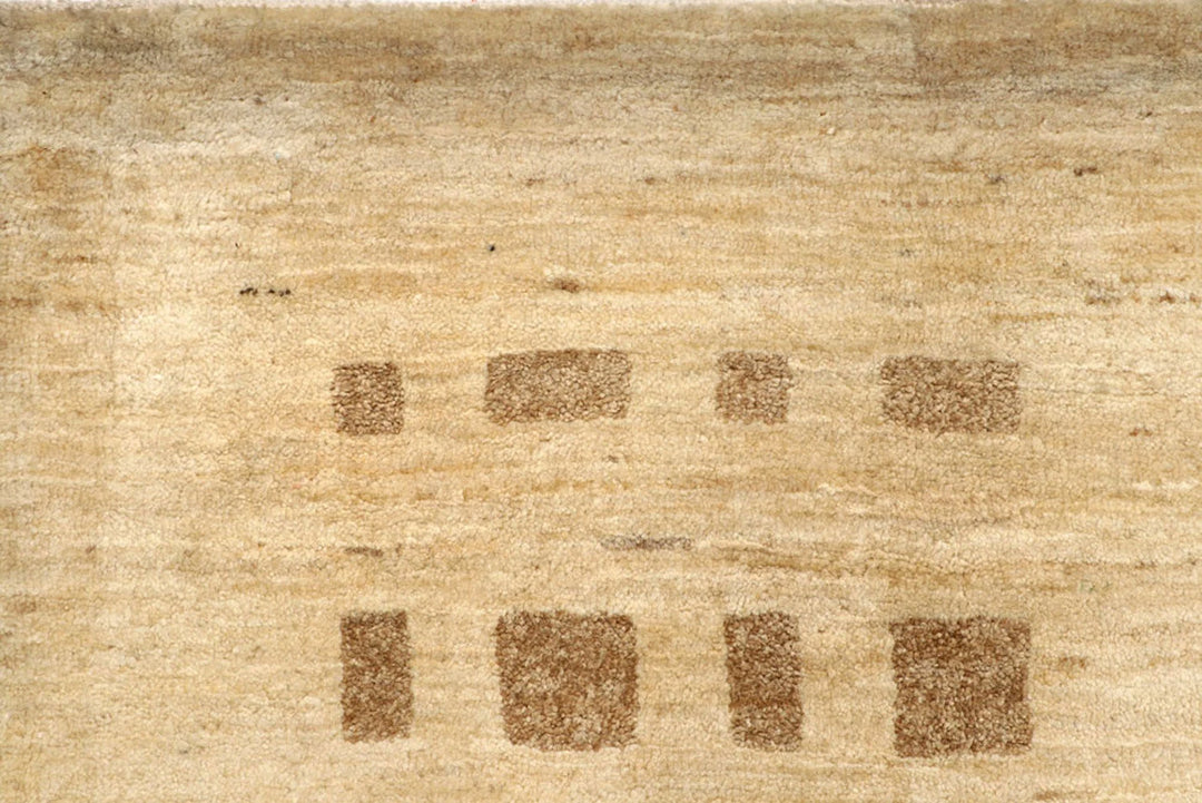 Brown Pakistani Gabbeh Rug 6' x 9' 4" Hand-Knotted | No. QA21784