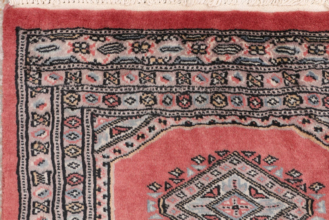 Dark Salmon Pakistani Jaldar Runner 2' 1" x 6' 2" Hand-Knotted | No. QA21813