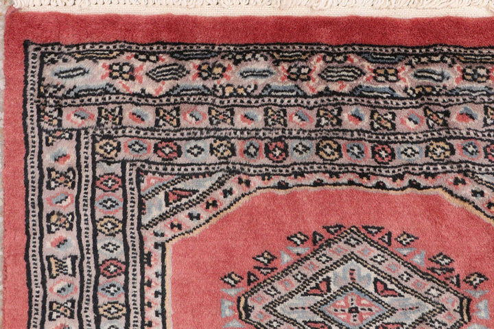 Dark Salmon Pakistani Jaldar Runner 2' 1" x 6' 2" Hand-Knotted | No. QA21813