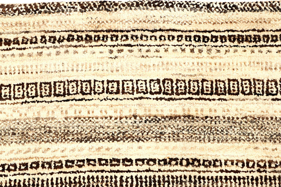 Brown Pakistani Gabbeh Rug 2' 9" x 14' 4" Hand-Knotted | No. QA22121