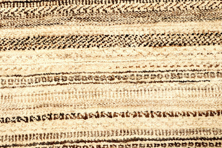 Brown Pakistani Gabbeh Rug 2' 9" x 14' 4" Hand-Knotted | No. QA22121