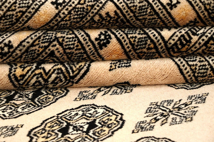Brown Pakistani Bokhara Rug 6' x 9'1" Hand-Knotted | No. QA22319