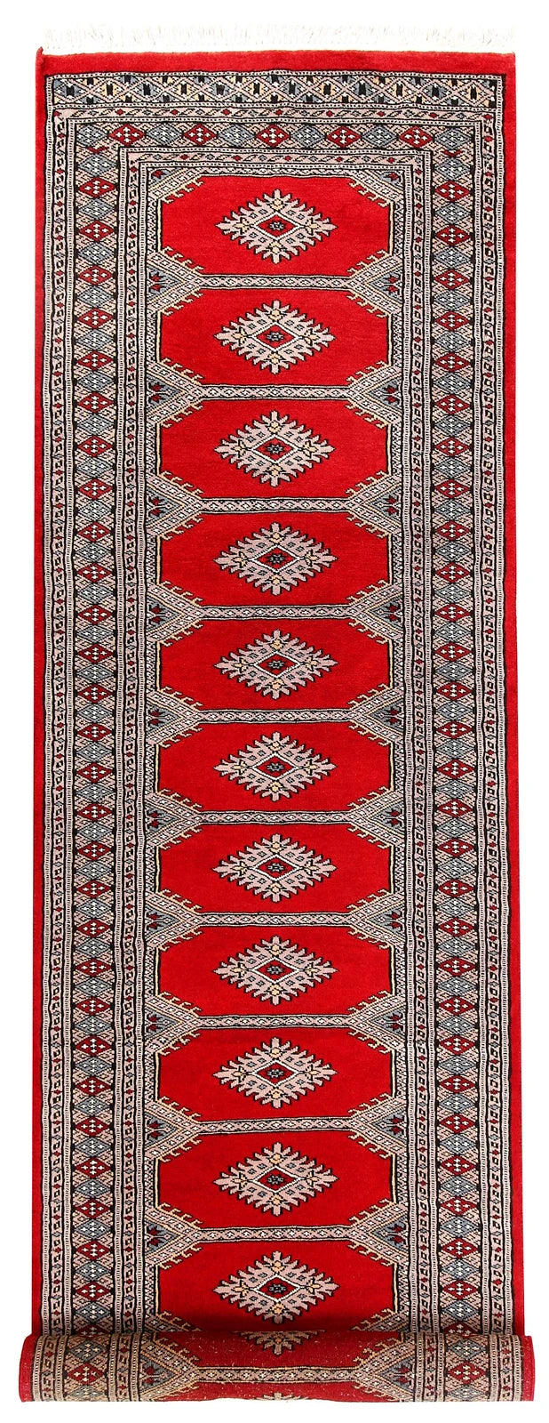 Red Jaldar Rug 2' 4" x 8' 10" Hand-Knotted | No. QA22513