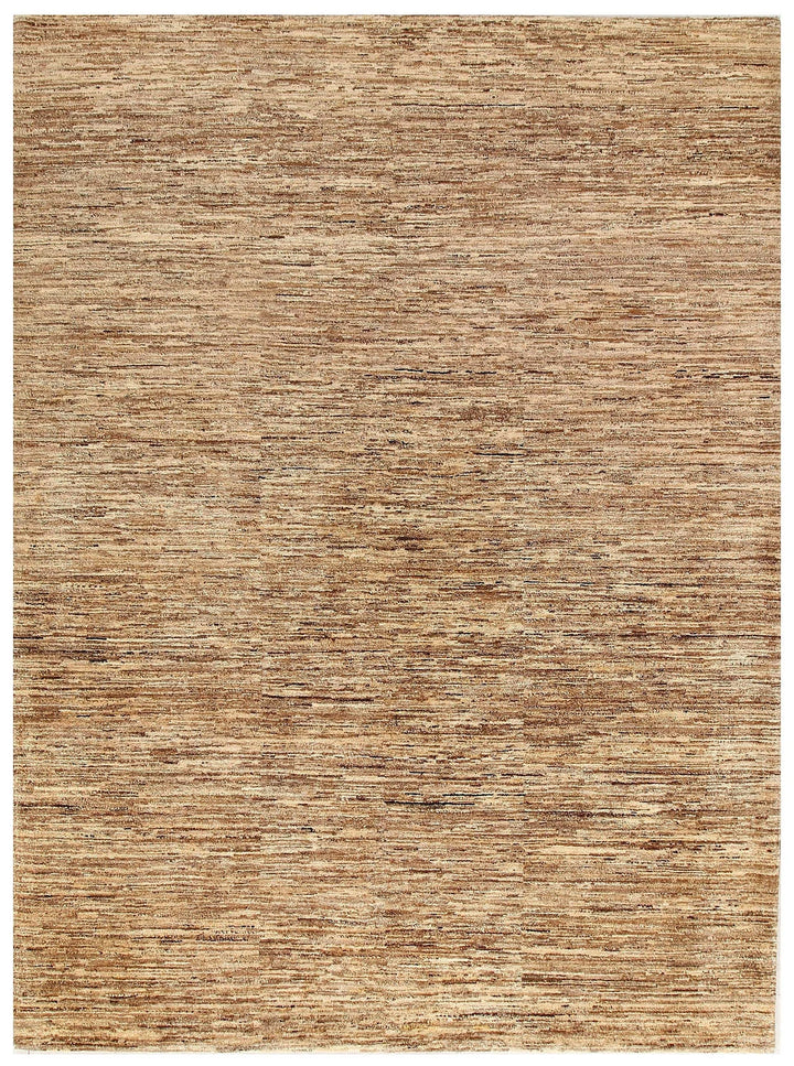 Brown Pakistani Gabbeh Rug 6' 1" x 8' 2" Hand-Knotted | No. QA22547