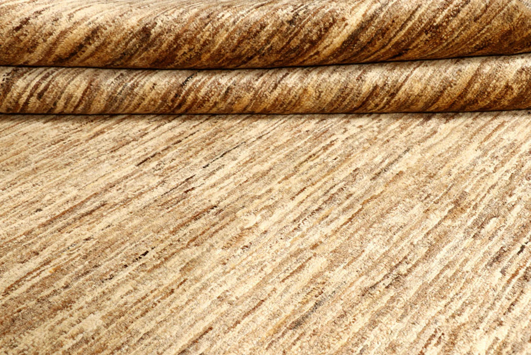 Brown Pakistani Gabbeh Rug 6' 1" x 8' 2" Hand-Knotted | No. QA22547