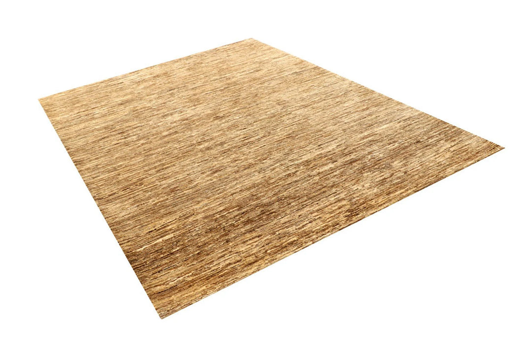 Brown Pakistani Gabbeh Rug 6' 1" x 8' 2" Hand-Knotted | No. QA22547